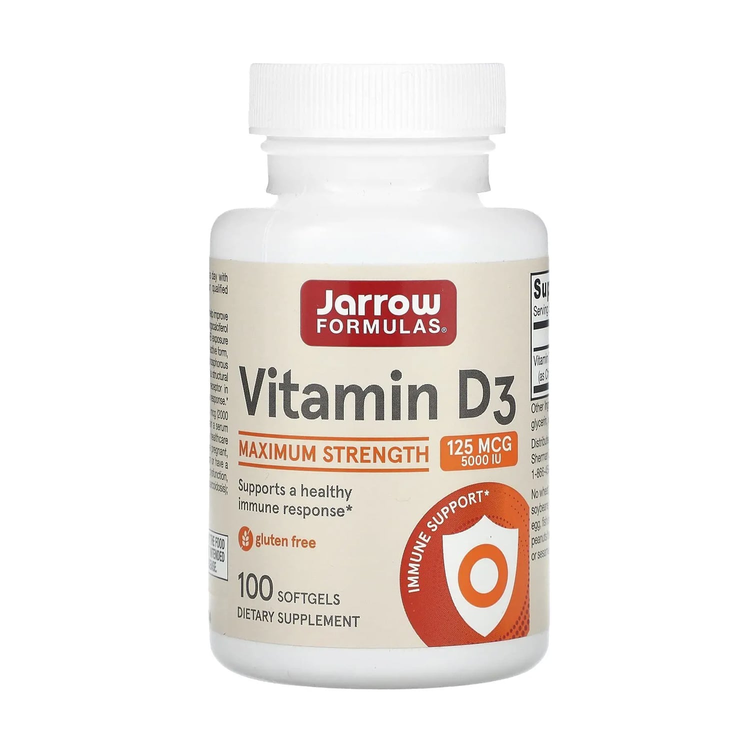 Вітамін Д3 Jarrow Formulas Vitamin D3 Cholecalciferol Холекальциферол 5000 МО, 100 желатинових капсул